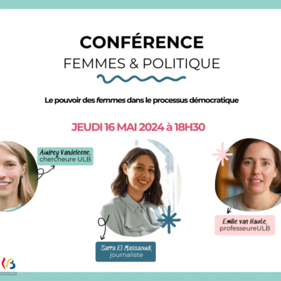 Affiche conférence politique "femmes & politique" cfep mai 2024