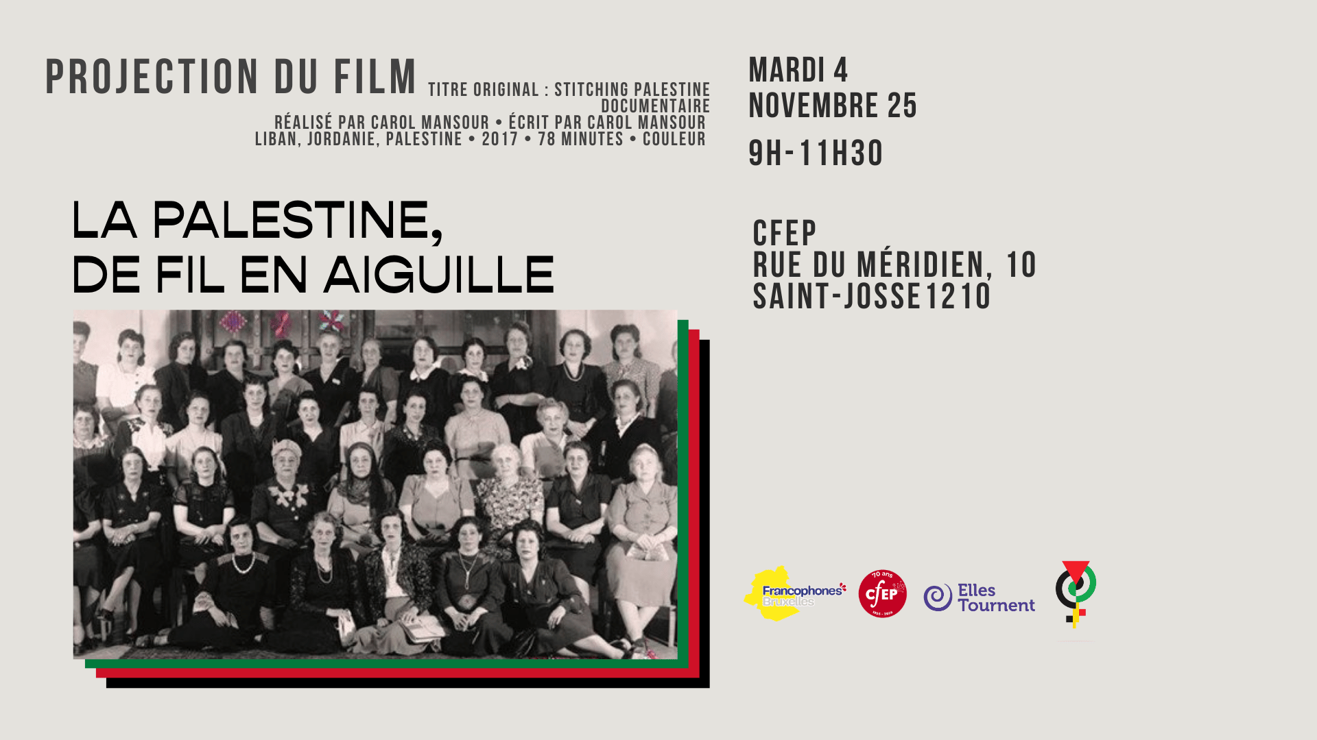 La Palestine de fil en aiguille de carole Mansour